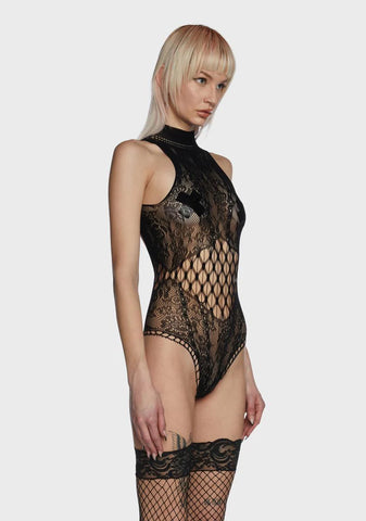 Ever Wonder Fishnet Bodysuit
