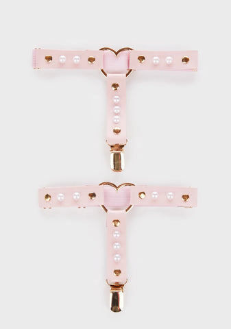 Blessed Hearts Garter Set