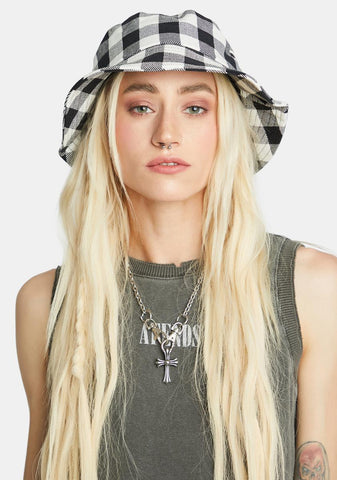 Reality Gingham Bucket Hat