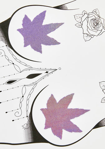 Lavender Holographic Weed Pasties