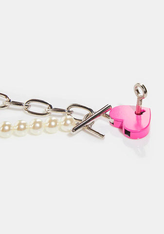 The Sweetest Thing Lock Necklace