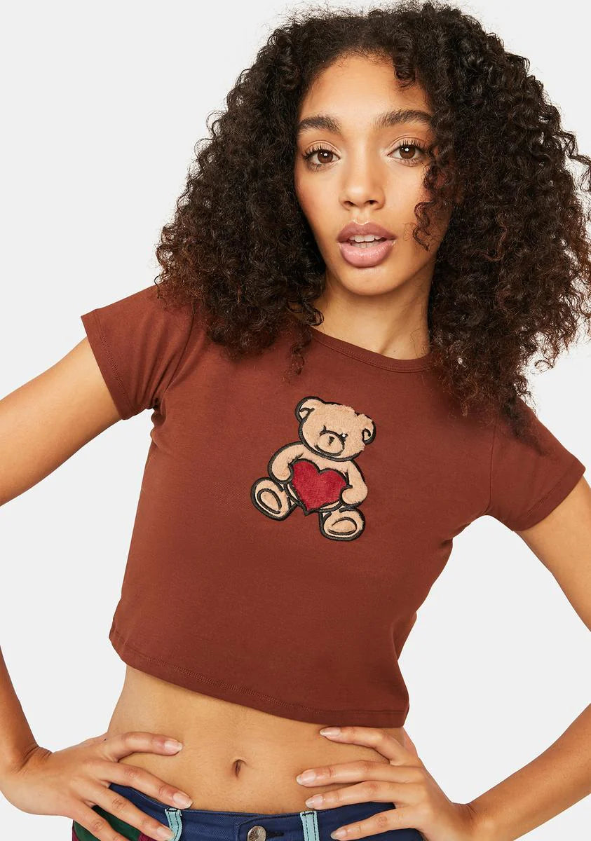 Hug A Boo Cropped Baby Tee