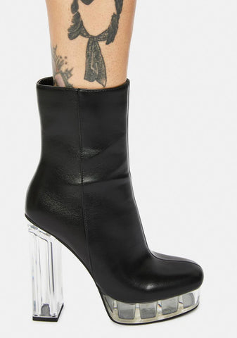 Tis The Season Chunky Heel Boots