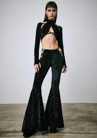 Shifting Gears Wrap Crop Top