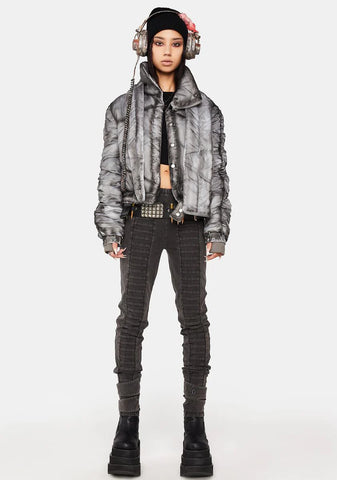 Modulation Smoke Puffer Crop Jacket