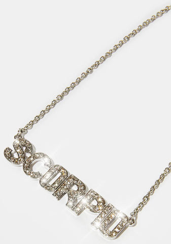 Sparkle Like A Scorpio Rhinestone Necklace