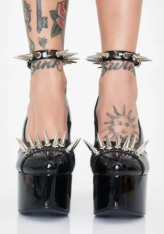 Nightcrawler Spiked Mary Janes