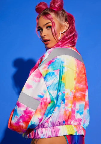 Confidence Is Key Rainbow Windbreaker