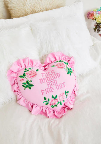 Take A Chance Heart Pillow