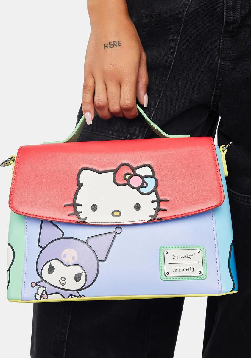 Sanrio Hello Kitty And Friends Color Block Crossbody Bag