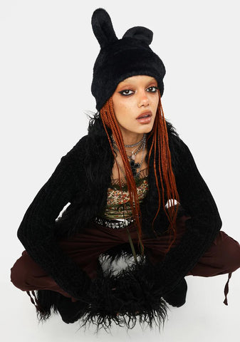 Hop To It Faux Fur Beanie
