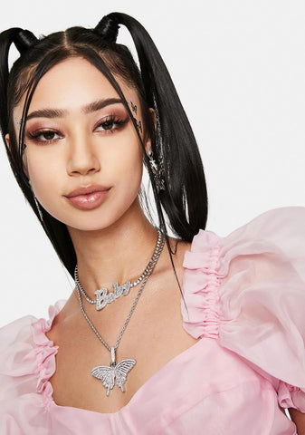 Smooth Moves Rhinestone Necklace