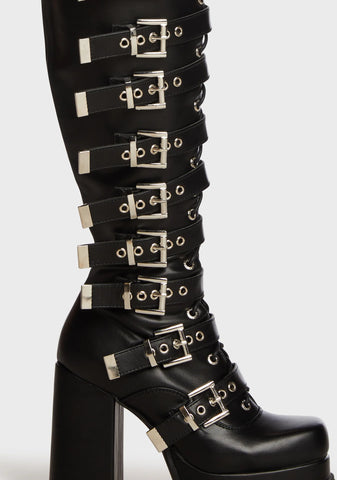 Hell Raiser Knee High Boots