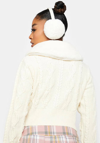 Hold Me Tightly Faux Fur Cardigan