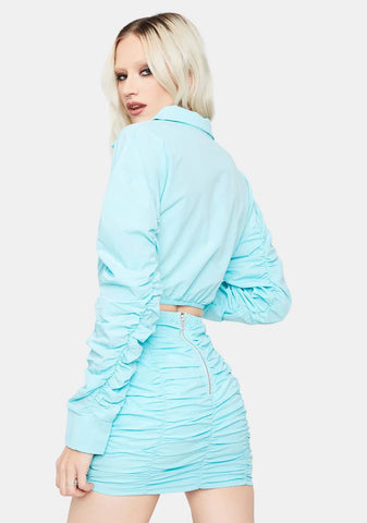 Aqua Feel Free Crop Top Skirt Set