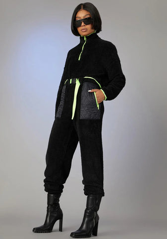 None Of Ur Business Teddy Joggers