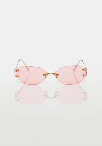 Shining Talker Rimless Sunglasses