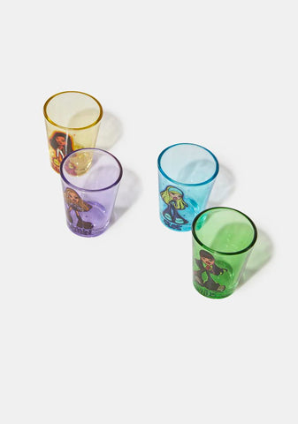 x Bratz Airbrush Four Piece Shot Glass Set