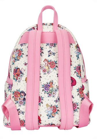 Disney Princess Floral Tattoo Mini Backpack