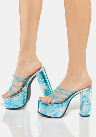 Wet Hot Summer Platform Heels