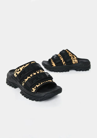 Leopard Outdoor Buckle Slides