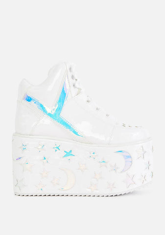 Qozmo Moon Star Platform Sneakers