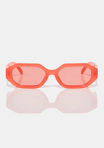 Mercer Coral Oval Sunglasses