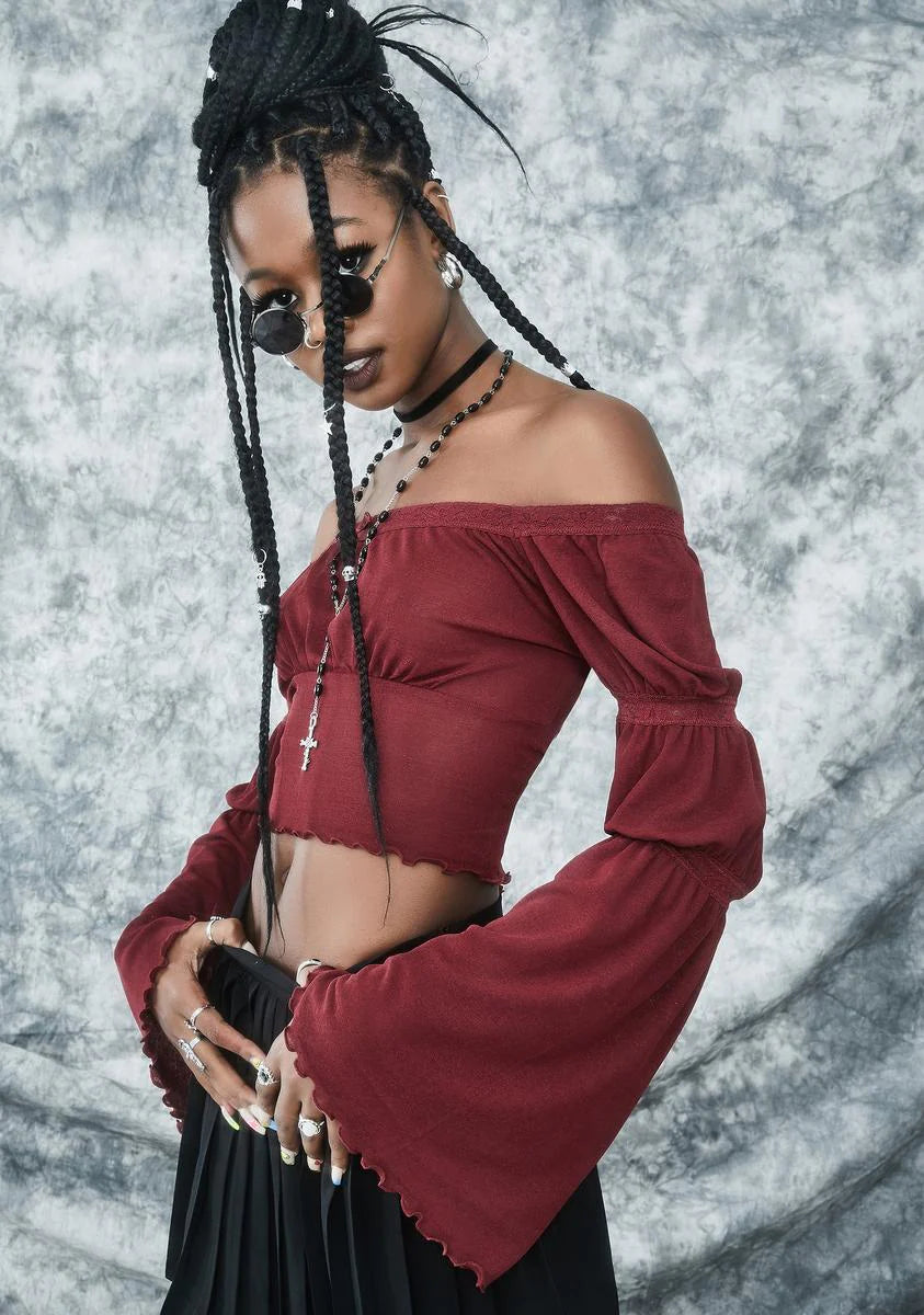 Made You Look Bell Sleeve Top