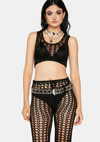 Night Desert Dancing Crochet Pants Set