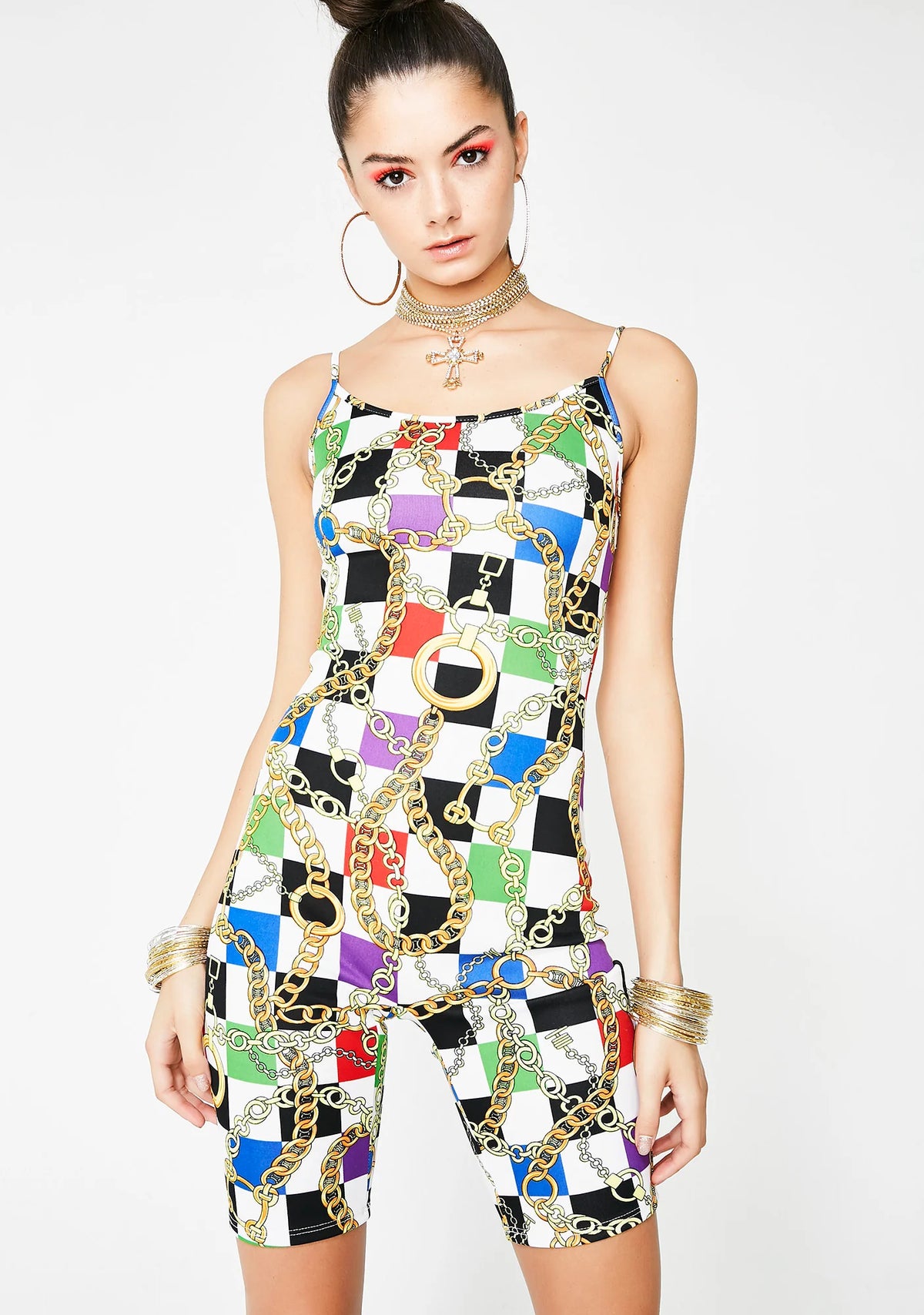 Mad Guap Checkered Catsuit