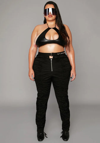 Babe Look At Me Now Ruched Pants