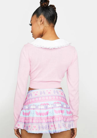 One I Adore Pleated Mini Skirt