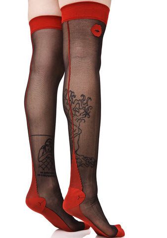 With A Kiss Thigh Highs