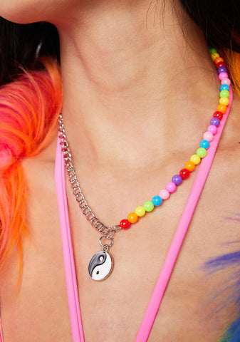 Colorful Life Yin Yang Necklace