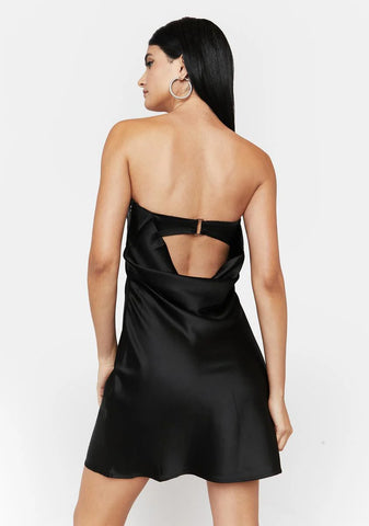 Night Feels So Right Satin Mini Dress