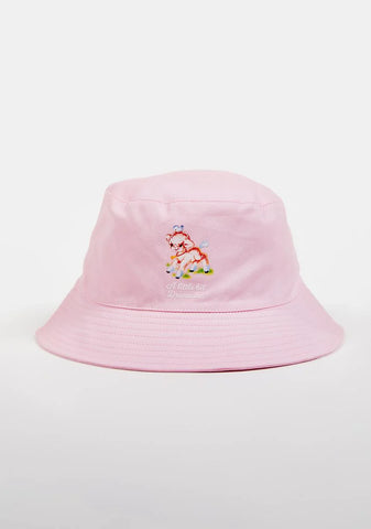 Pink Dramatic Bucket Hat