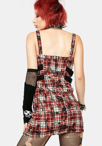 Lust Or Envy Plaid Mini Dress