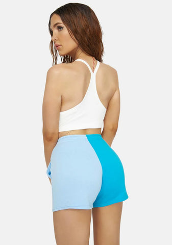 Blueberry Winning Point Sweat Shorts