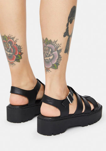 Slick Right Place Right Time Gladiator Sandals