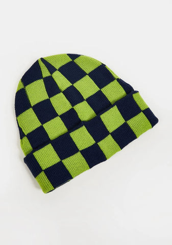 Player Checkered Beanie