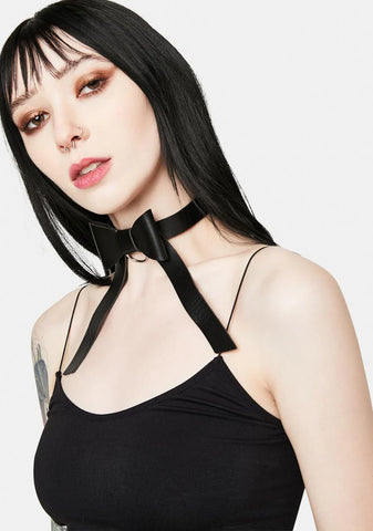 Noir Hopeful Future Bow Choker