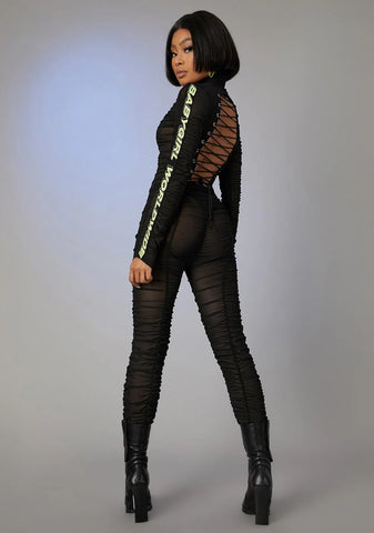 Run The Scene Mesh Catsuit