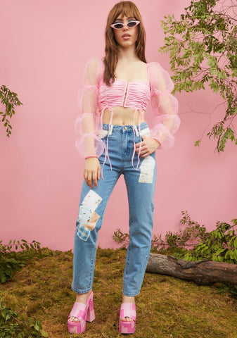 Stolen Kiss Organza Corset Top