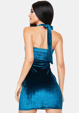 Love After Love Velvet Mini Dress