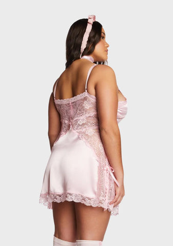 Plus Blush Outdoor Courtship Slip Dress