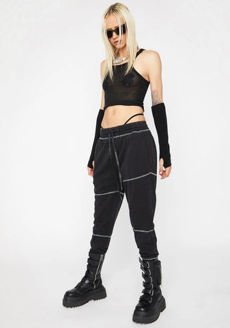 Reverb Unisex Contrast Stitch Joggers