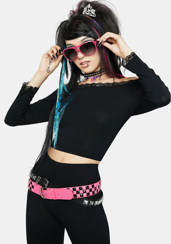 Line In A Song Crop Top