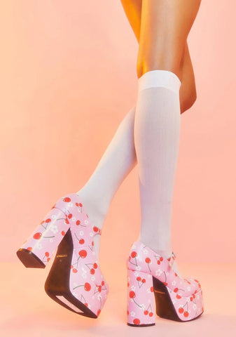 Taste Of Fame Cherry Platform Heels