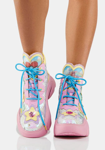 Sparkly Fun Platform Boots