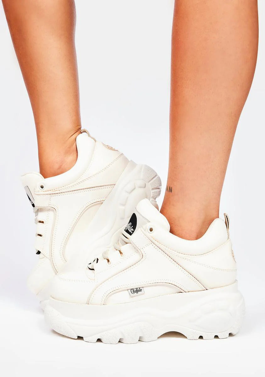 Off White Classic Low Leather Platform Sneakers